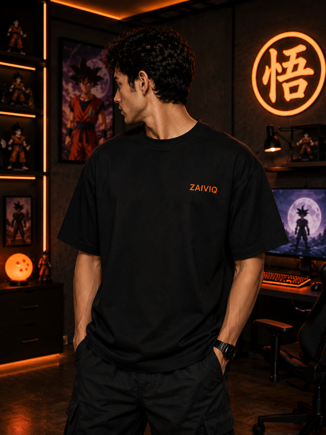 Goku Streetwear Oversized DTF T-Shirt | ZAIVIQ