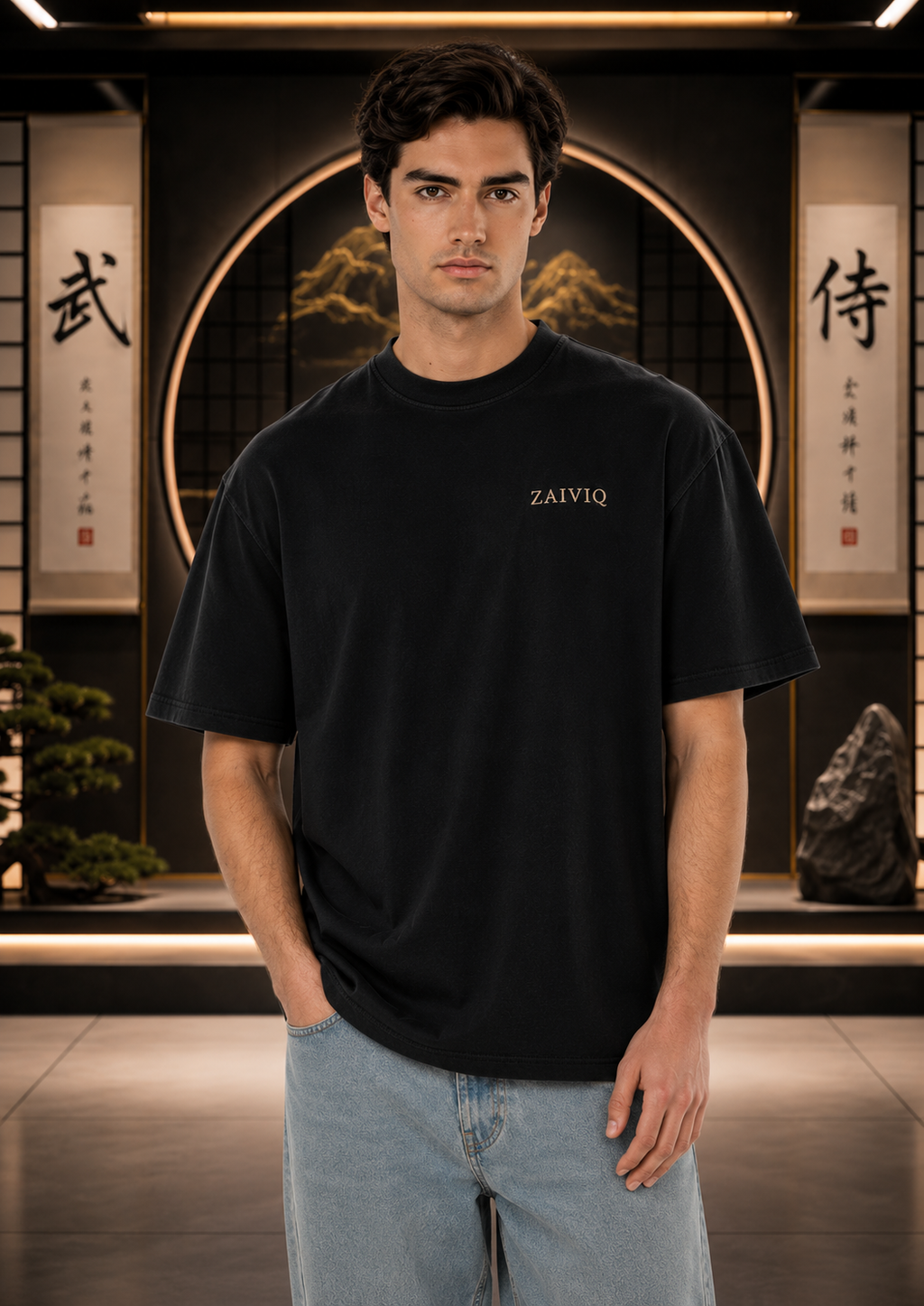 ZAIVIQ™ Premium Embroidered Oversized T-Shirt – Anime Collection