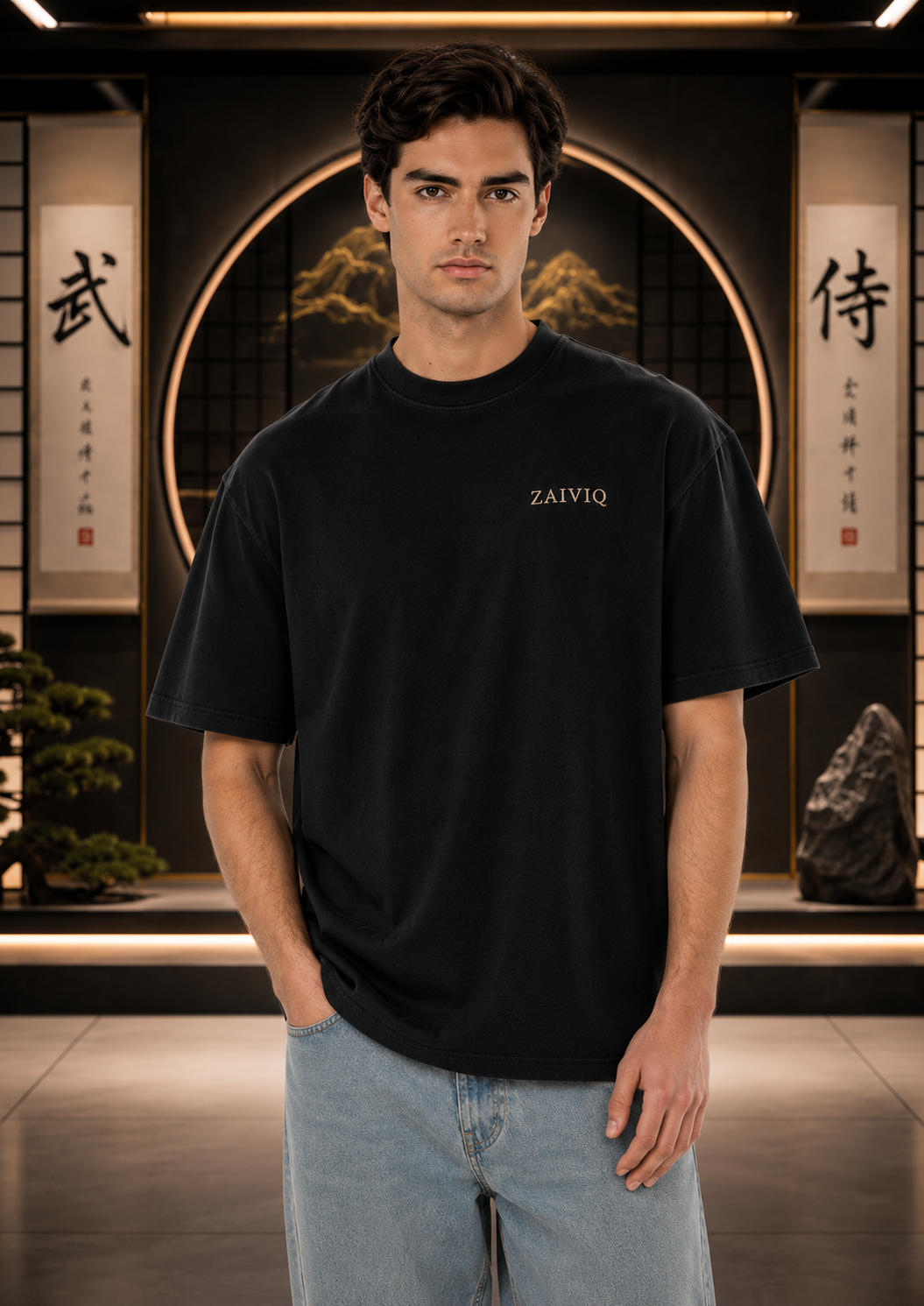 ZAIVIQ™ Premium Embroidered Oversized T-Shirt – Anime Collection