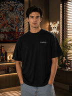 ZAIVIQ™ Gear 5 Premium Embroidered Oversized T-Shirt – Black Edition