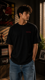 ZAIVIQ™ Premium Embroidered Regular Fit T-Shirt – Black Edition