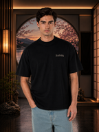 ANIME TRIO EYES Premium 3D Embroidered Regular Fit T-Shirt | ZAIVIQ