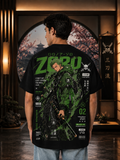Roronoa Zoro Premium Oversized Anime T-Shirt | ZAIVIQ