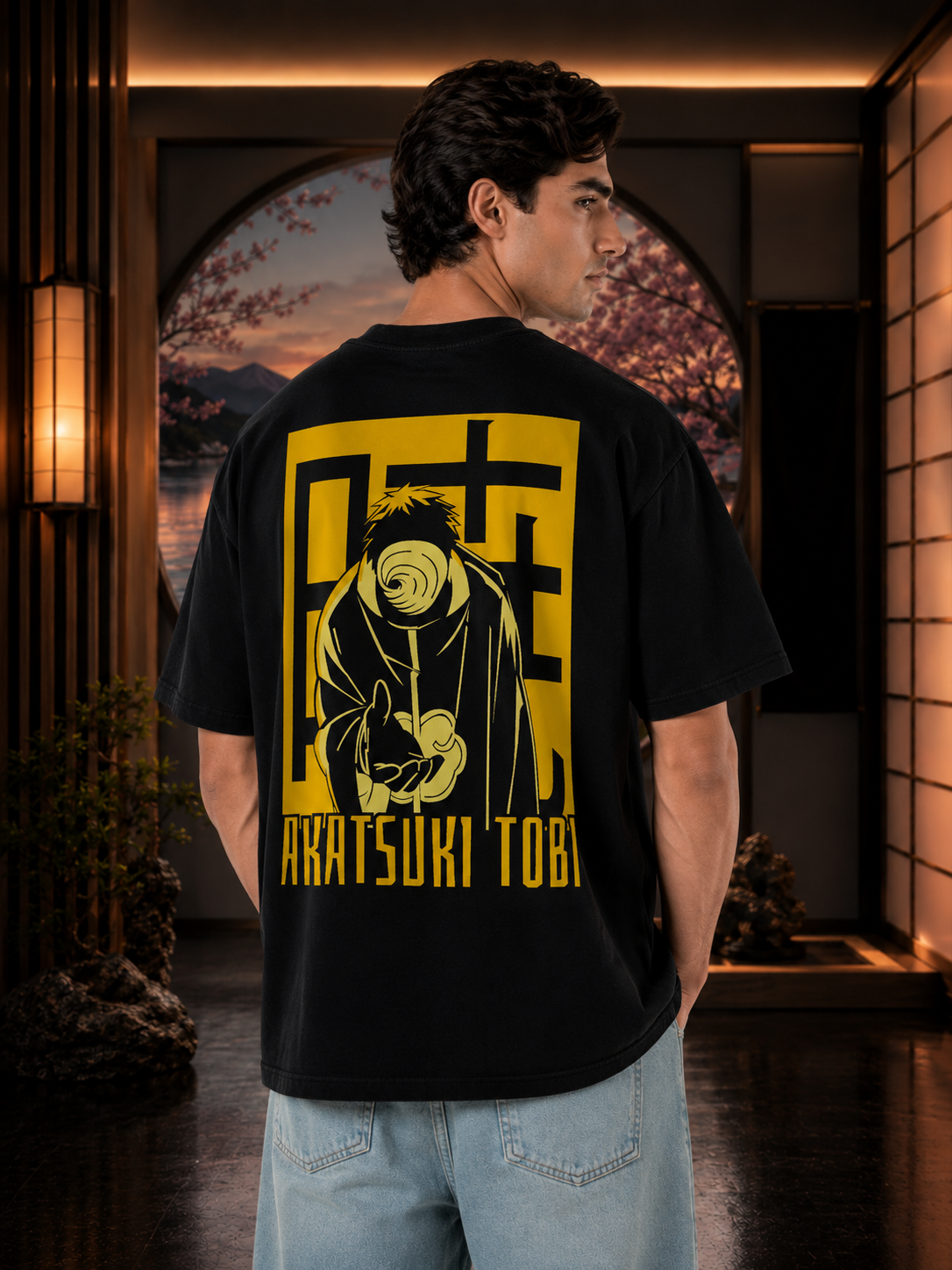 AKATSUKI TOBI Premium DTF Printed Regular Fit T-Shirt | ZAIVIQ